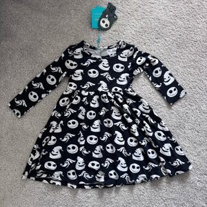 Posh Peanut Disney The Nightmare Before Christmas Long Sleeve Dress NWT 2T